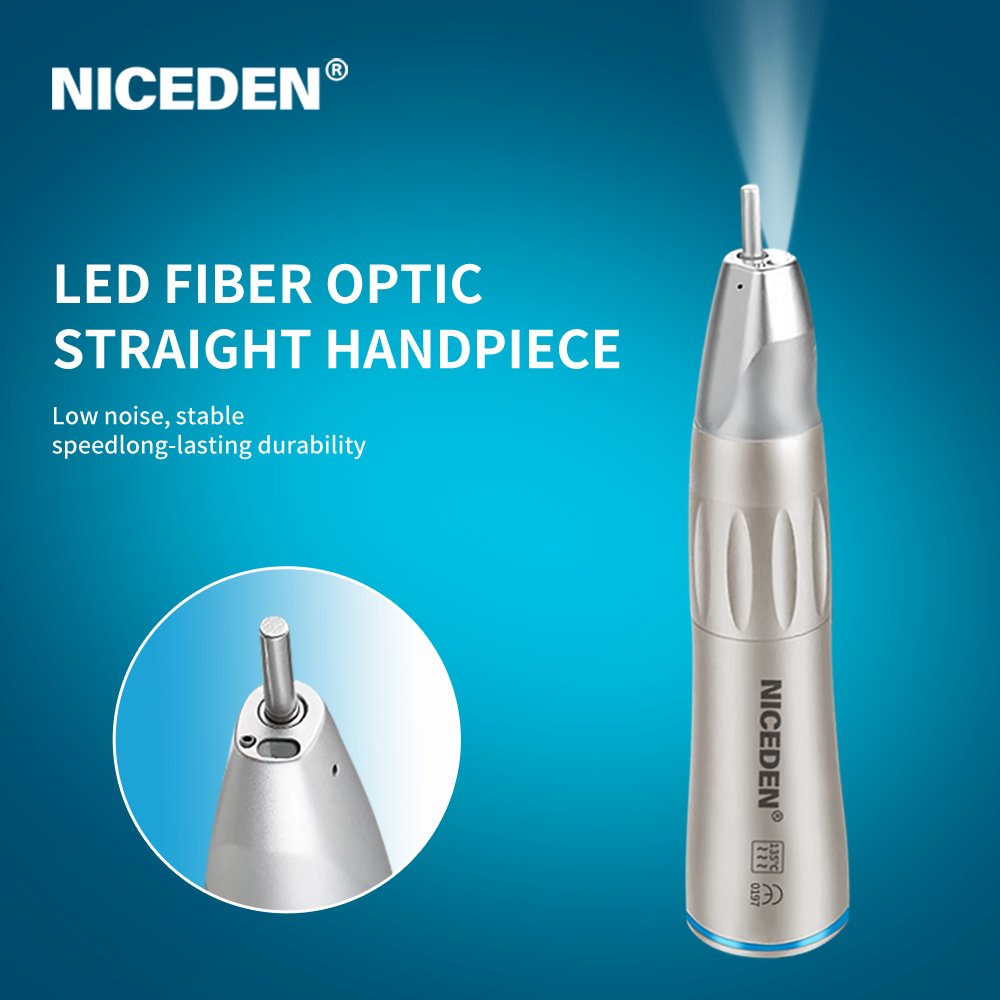 NICEDEN ทันตกรรม 1:1 อัตราทดเกียร์ตรง Handpiece Low-Speed Handpiece E-Type มอเตอร์เข้ากันได้
