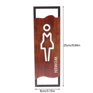 Ckfr อะคริลิค Washroom ป้ายแผ่นที่กําหนดเอง WC ประตูสติ๊กเกอร์ติดผนัง Simple ห้องน้ําป้ายสําหรับผู้ชายและผู้หญิงห้องน้ําตัวบ่งชี้ใหม่