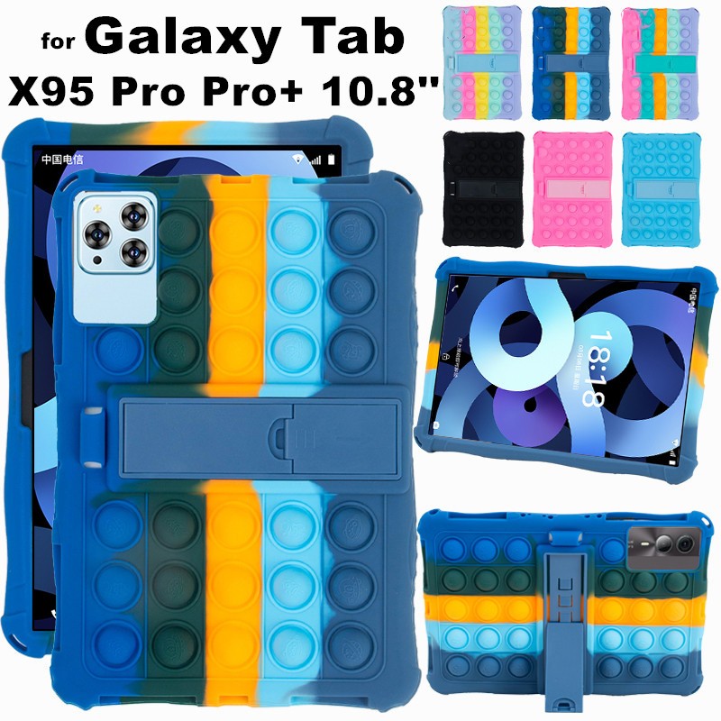 for Galaxy Tab X95 Pro Pro+ 10.8 Inch Tablet PC Soft Bubble Stand Tablet Cover Case With Shoulder St