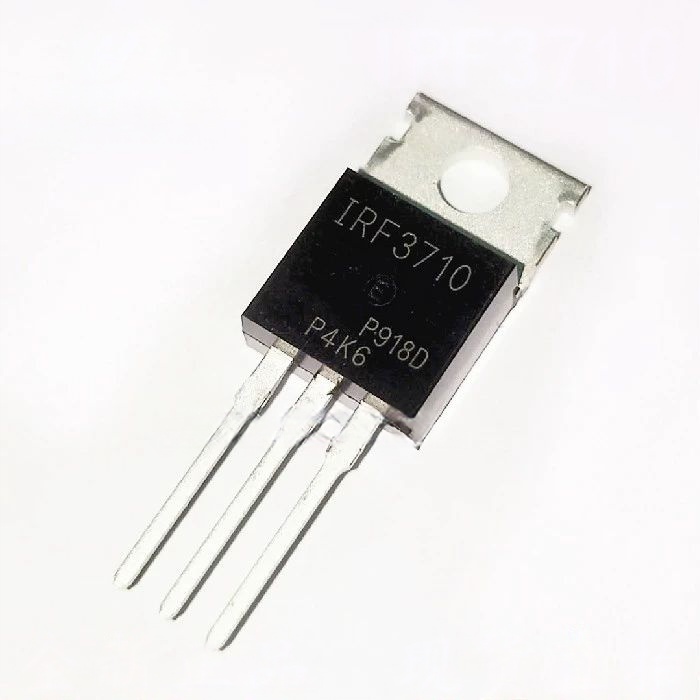 ((1 ชิ้น) ชิ้นส่วนอิเล็กทรอนิกส์ IRF3710PBF IRF3710 TO-220 N Channel 100V/57A In-Line MOSFET Field E