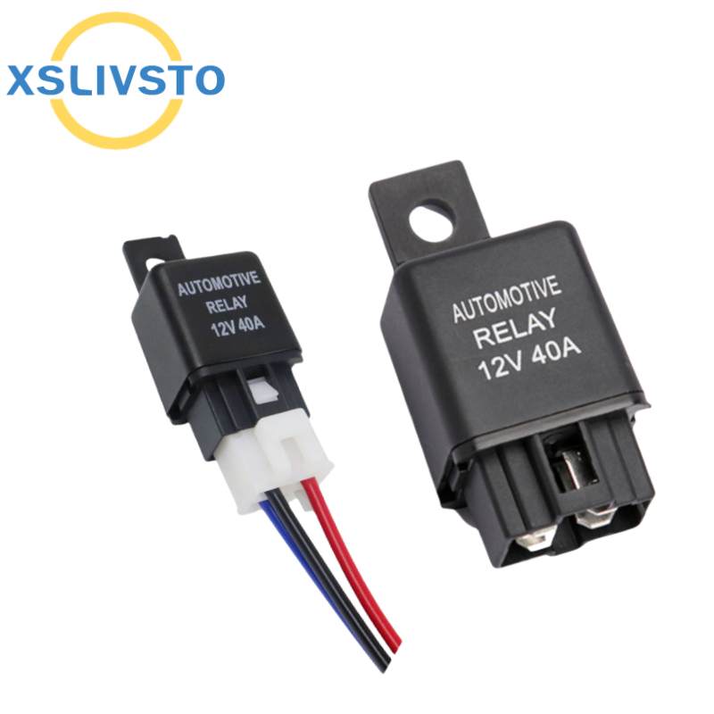 1 pcs 4pin 40A DC12v/24v รถรีเลย์อัตโนมัติรีเลย์รถยนต์พร้อมรีเลย์ซ็อกเก็ตสายไฟสําหรับรถยนต์เครื่องปรับอากาศ socketwire harness DJ7042C-6.-21 G196