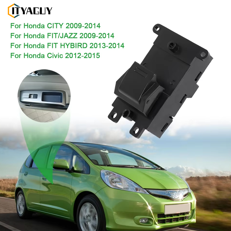 สวิทช์กระจกประตู HONDA CITY ปี 08-14, JAZZ ปี 08-14 ,CIVIC FB ,FREED , MOBILIO ,BRIO ,BR-V [ใส่ได้ทั้ง หน้าซ้าย หลังซ้าย,ขวา]