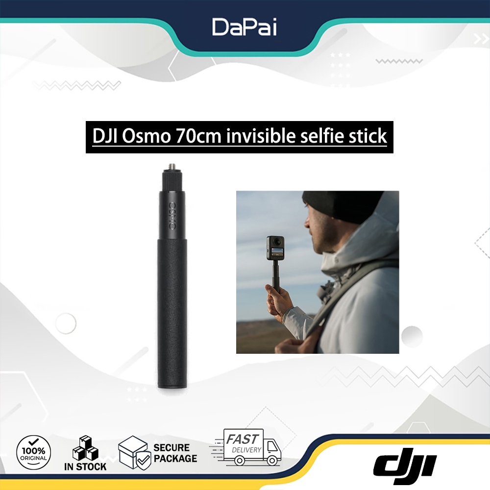 DJI Osmo 360 ไม้เซลฟี่ที่มองไม่เห็น (18CM-70CM), อินเทอร์เฟซเกลียว 1/4 สําหรับอุปกรณ์เสริมสําหรับกล้