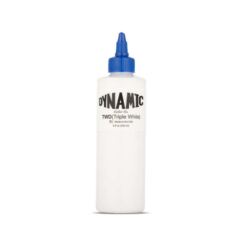 DYNAMIC Color TWD (Triple White) WD1/TWD/BLK/TBK Tattoo Ink By From Usa