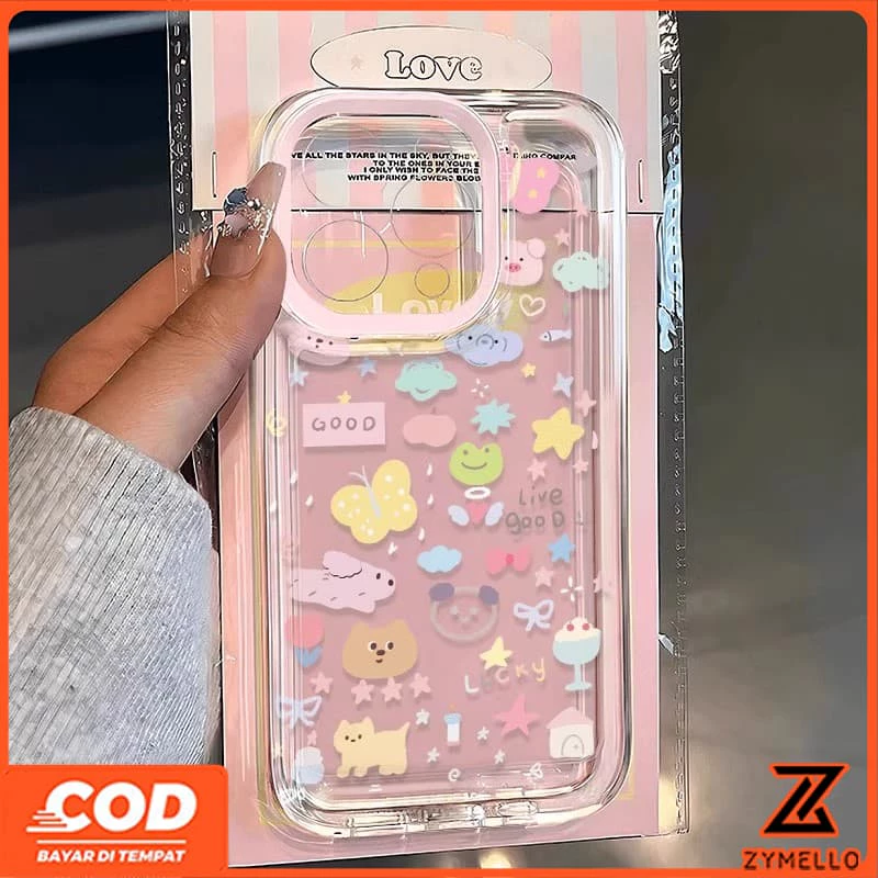 เคสสําหรับVivo V70 V60 LITE V60 V50 V50 LITE V40 V40 LITE Y19S Y04 Y29 Y29S V29 V30 Y03 Y18 Y200 Y300 การ์ตูนน่ารักสดสัตว์เล็กกันกระแทกTPUโทรศัพท์มือถือกรณี...