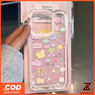 เคสสําหรับVivo V70 V60 LITE V60 V50 V50 LITE V40 V40 LITE Y19S Y04 Y29 Y29S V29 V30 Y03 Y18 Y200 Y300 การ์ตูนน่ารักสดสัตว์เล็กกันกระแทกTPUโทรศัพท์มือถือกรณี...
