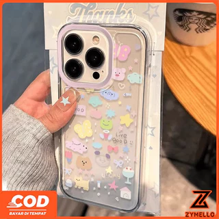 เคสสําหรับVivo V70 V60 LITE V60 V50 V50 LITE V40 V40 LITE Y19S Y04 Y29 Y29S V29 V30 Y03 Y18 Y200 Y300 การ์ตูนน่ารักสดสัตว์เล็กกันกระแทกTPUโทรศัพท์มือถือกรณี...