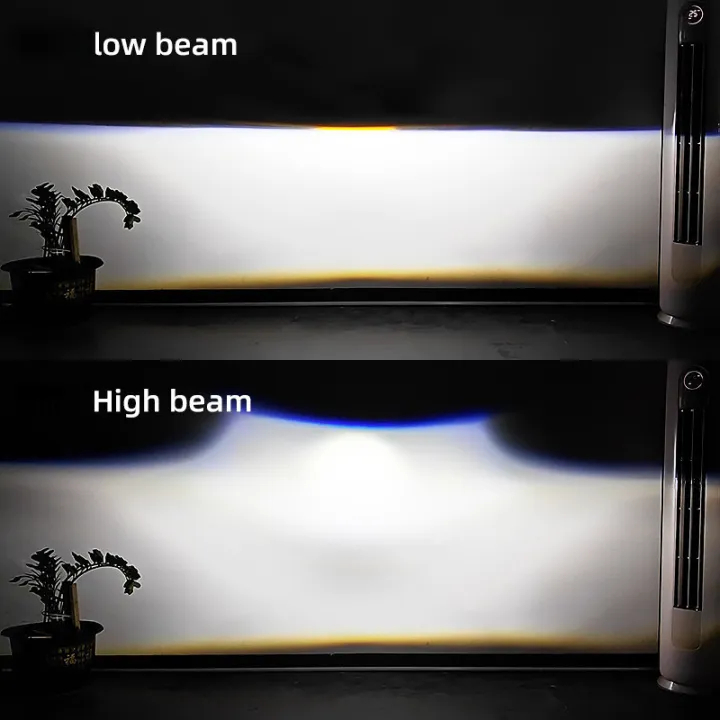 CAROLYN H4 การปรับเปลี่ยนไฟหน้าเลนส์: เลเซอร์ไฟหน้ารถ 6500K แบบบูรณาการไฟหน้า LED ไฟสูงและต่ํา 12V - รูปที่ 2