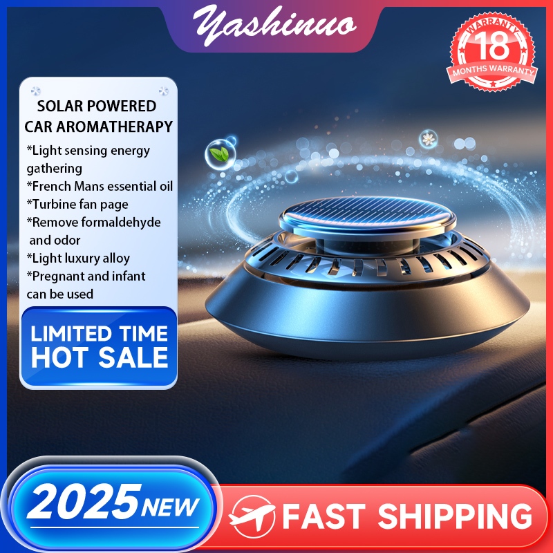 [จัดส่งด่วน]Yashinuo น้ําหอมรถยนต์พลังงานแสงอาทิตย์ 2025 อุปกรณ์เสริมใหม่กลิ่นหอมแข็งผู้ชาย