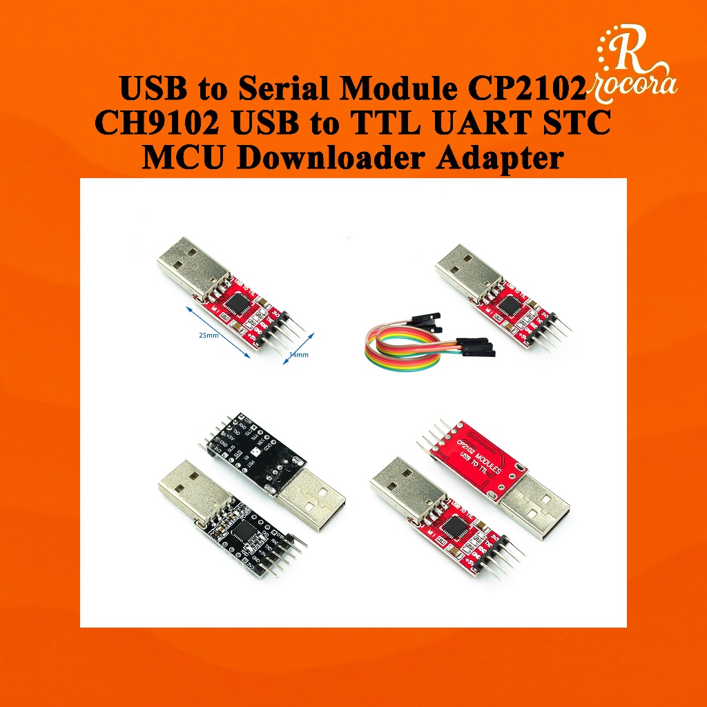 โมดูลแปลง USB เป็น Serial CP2102 CH9102 USB เป็น TTL UART สำหรับดาวน์โหลด STC MCU