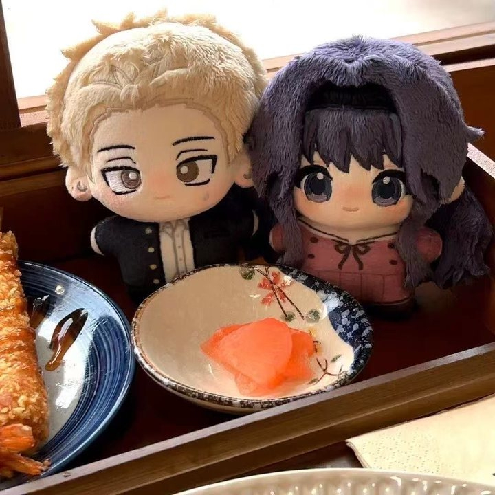 The Fragrant Flower Blooms with Dignity ดอกไม้หอมบานพร้อมเต้นรําคอสเพลย์ Waguri Kaoruko Rintaro Tsumugi Cotton Plush ตุ๊กตาการ์ตูนรูปฮาโลวีน - รูปที่ 2