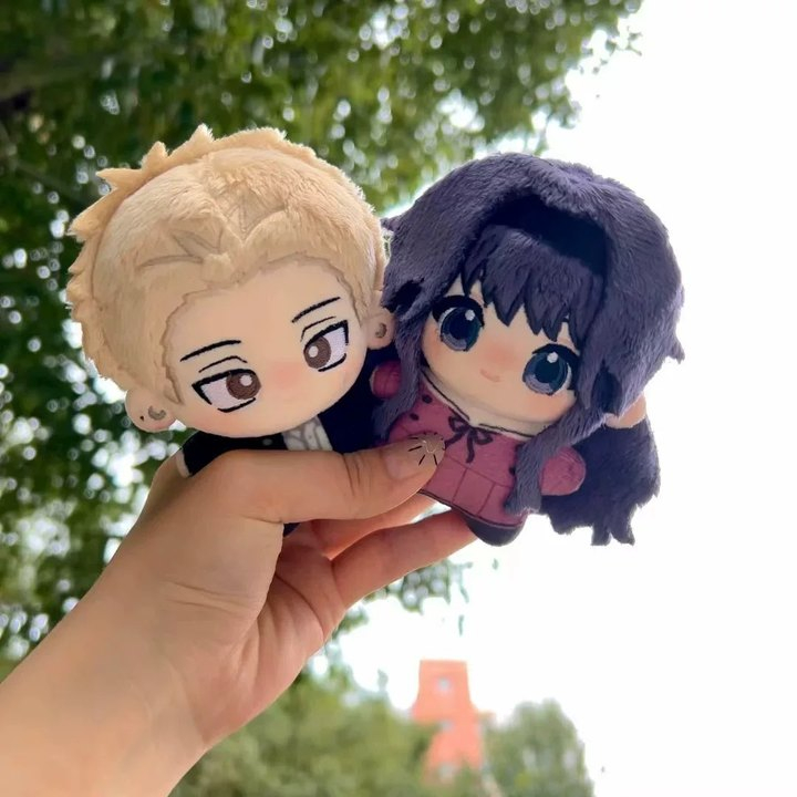 The Fragrant Flower Blooms with Dignity ดอกไม้หอมบานพร้อมเต้นรําคอสเพลย์ Waguri Kaoruko Rintaro Tsumugi Cotton Plush ตุ๊กตาการ์ตูนรูปฮาโลวีน - รูปที่ 6