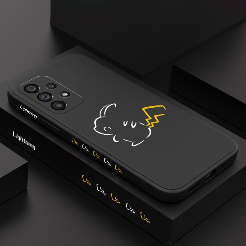 Lightning Pika เคสโทรศัพท์สําหรับ Samsung Galaxy A17 A07 A56 A36 A26 A16 A06 A55 A35 A25 A15 A05 A05S 4G 5G ฝาครอบ