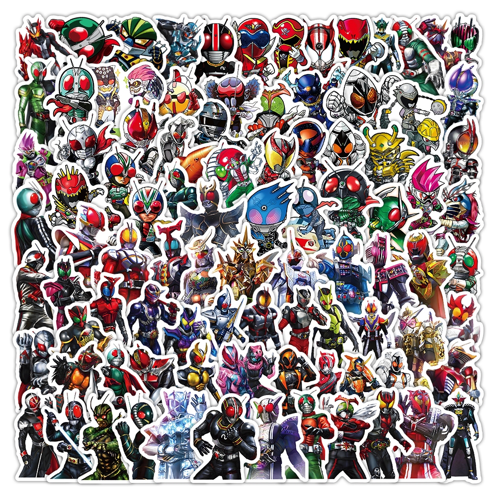 103 ชิ้น KAMEN RIDER สติกเกอร์ตลก Aniamtion การ์ตูนของเล่นเด็กกระเป๋า ...