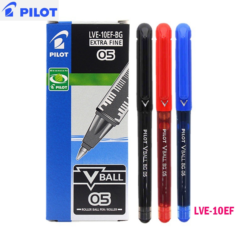 1 ชิ้น Japan PILOT V-Ball BG LVE-10EF 0.5 มม.ปากกาเจลเหลวตรง