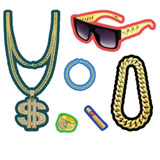 เครื่องแต่งกายสําหรับผู้ชาย 5 ชิ้น / เซต ชุดเครื่องแต่งกายฮิ…