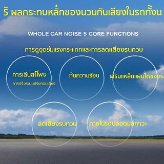 ฉนวนกันเสียงรถยนต์ ทําให้หมาด ๆ กระดาน 1 ม้วน ยาว 3.2 ม. ฉนวนกันเสียง ดูดซับแรงกระแทก ขนาด 0.5 ม. x 3.2 ม. บอร์ดฉนวนกันเสียงรถยนต์