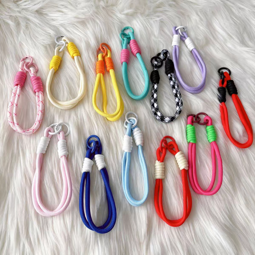 สําหรับเชือกคล้องโทรศัพท์มือถือ, เชือกทอ, สายคล้องข้อมือหนาสี, คีย์, โซ่แขวนสีตัดกันแข็งแรง