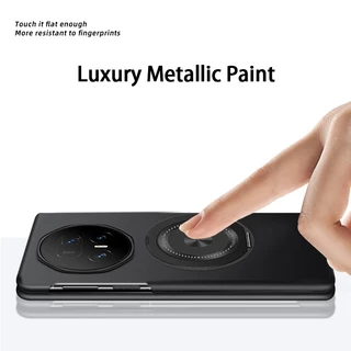 Luxury Metallic สี Bracket เคสโทรศัพท์สําหรับ Honor Magic V6 V5 V3 V2 Vs3 Vs2 Ultrathin 360 องศาหมุนแม่เหล็ก Matte Cover Hard PC Shell