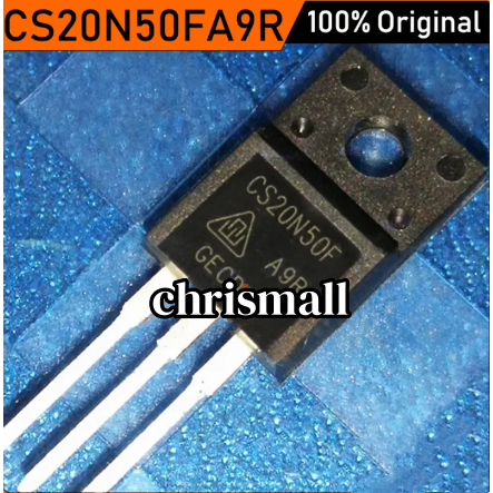 5PCS Original CS20N50F A9R CS20N50F TO-220F CS20N50FA8H 20N50F TO220F 20A/500V MOSFET ทรานซิสเตอร์ให