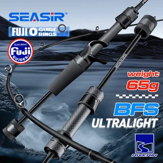 Seasir Riveria BFS Ultralight Spining Baitcasting Fishing Rod ,FUJI O เซรามิคคู่มือแหวน ,30T+40T ผ้าคาร์บอน ,1.5M-1.98M UL, Lure น้ําหนัก 2-7g Fishing Pole