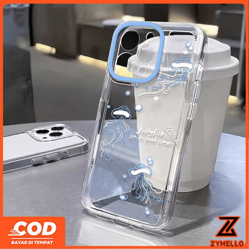 สําหรับOPPO Reno14F Reno14 Pro Reno 13F Reno13 Pro Reno12 F Reno 11F Reno10 Reno8Z Reno7Z Reno8T Reno5 Reno4 Reno6zแมงกะพรุนสดกันกระแทกTPUเคสโทรศัพท์... - รูปที่ 2