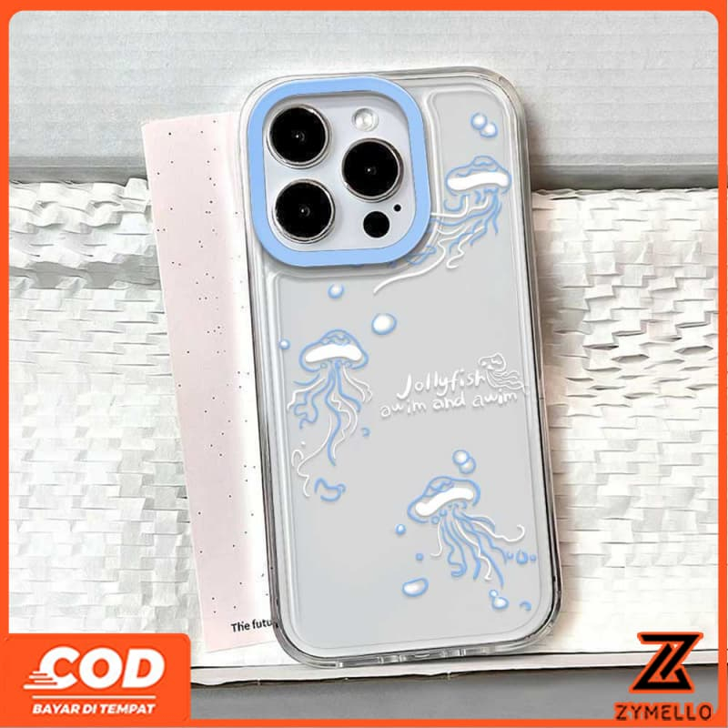 สําหรับOPPO Reno14F Reno14 Pro Reno 13F Reno13 Pro Reno12 F Reno 11F Reno10 Reno8Z Reno7Z Reno8T Reno5 Reno4 Reno6zแมงกะพรุนสดกันกระแทกTPUเคสโทรศัพท์... - รูปที่ 3