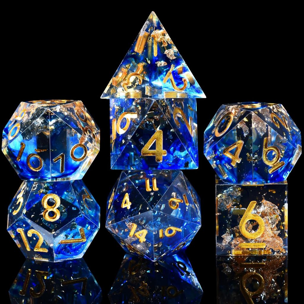 ชุดลูกเต๋า Dungeons และ Dragons D&D, ชุดลูกเต๋าเรซิน Polyhedron DND ใช้สําหรับลูกเต๋าเล่นตามบทบาท Ma