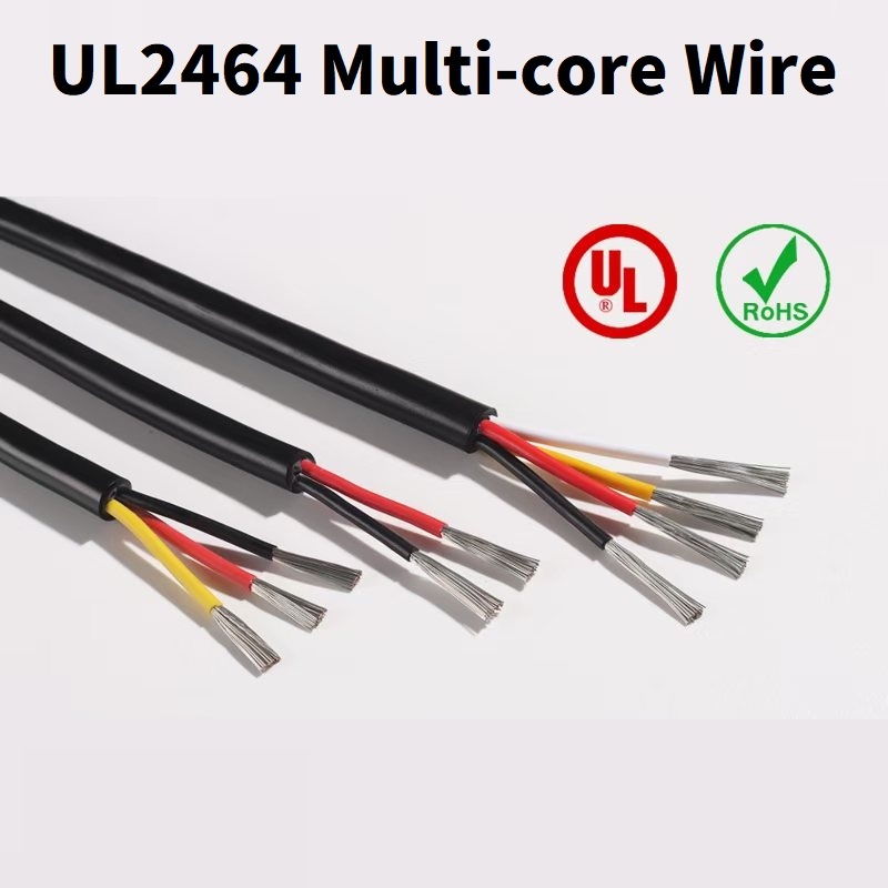 UL 2464 ลวดพัน 2/3/4/5/6 Core สายไฟ 22/20/18/16/14AWG Multi-core ลวดมาตรฐานอเมริกัน