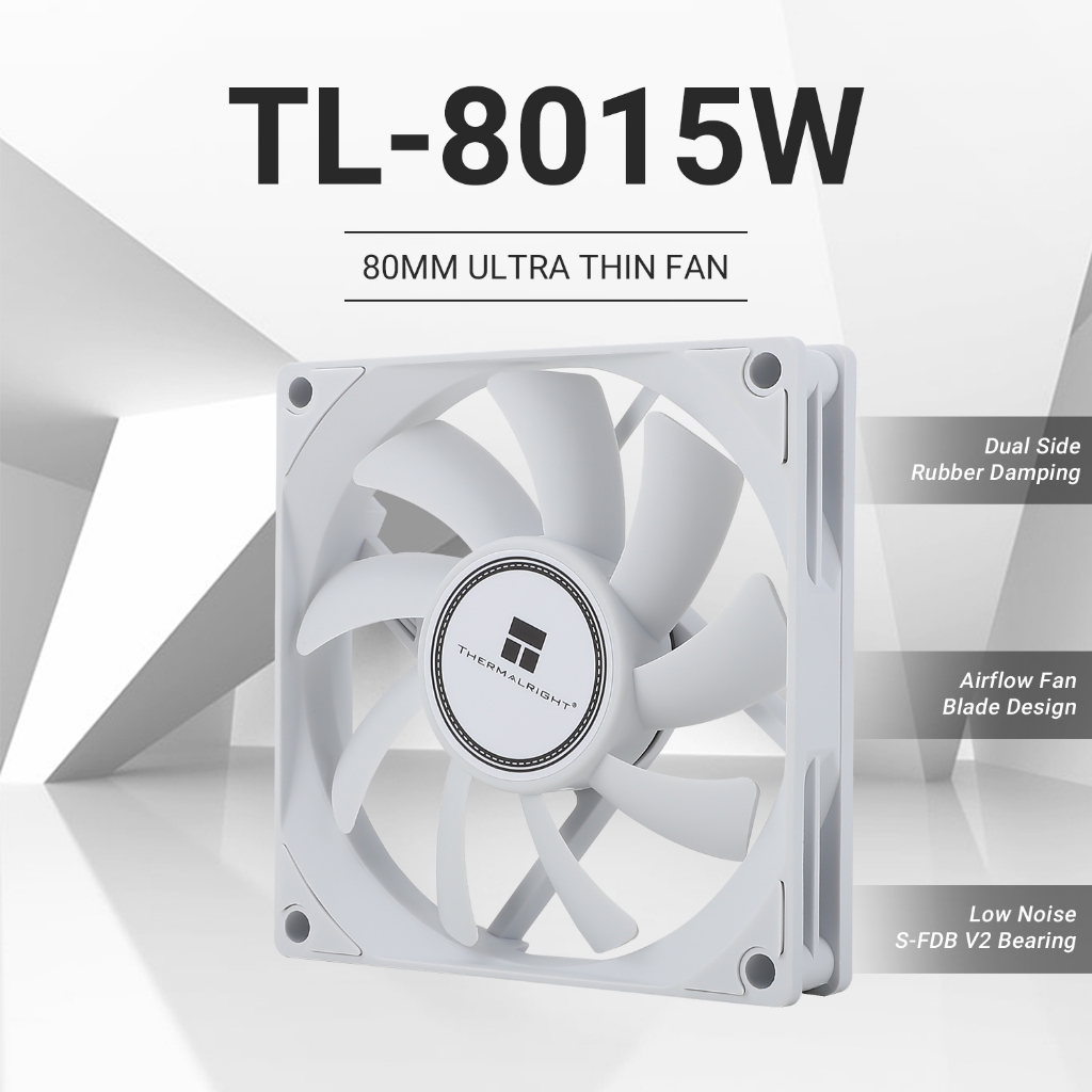 Thermalright 80mm Case Fan TL-8015/8015W CPU Cooling Fan Balance Perfopmance Slim Cpu Fan