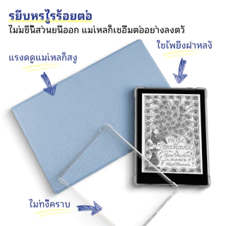 Twosheep เคสแม่เหล็กแยกชิ้น สำหรับ Boox Go6 / Poke6 / Poke5 – หนัง PU + TPU ใส เปิดปิดอัตโนมัติ ปกป้องรอบด้าน หลายสีเรียบหรู
