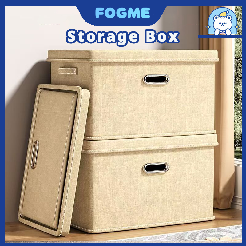 FOGME💕40L/30L/20L💕กันความชื้น กล่องผ้าลินิน กล่องใส่เสื้อผ้า กล่องเก็บของเอนกประสงค์ ใส่เสื้อผ้า ของใช้ พับเก็บได้ ไม่เป็น mold