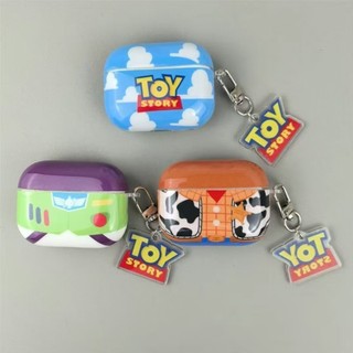 Buzz Lightyear/Woody Airpods Pro3 กรณีจี้Toy Story Airpods Pro2 กันกระแทกการ์ตูนหูฟังสําหรับAirPods Pro3 4/4 (ANC) Pro2 3 Pro 2 1