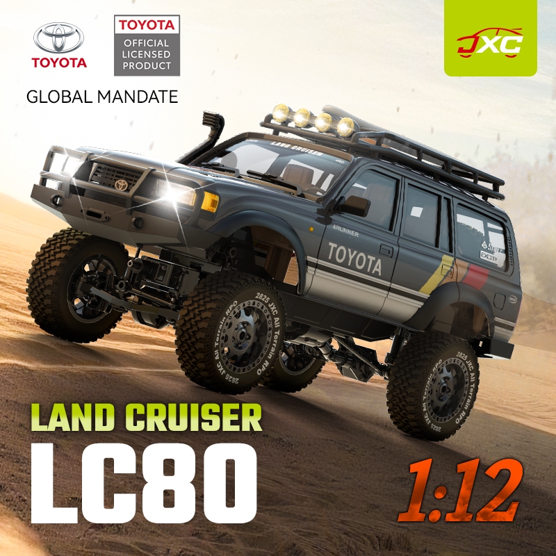 JXC 1/12 LC80 จําลอง Land Cruiser 2.4GHz RTR RC รีโมทคอนโทรลไฟฟ้ารุ่นรถ Rock Crawler ของเล่นเด็กผู้ใ