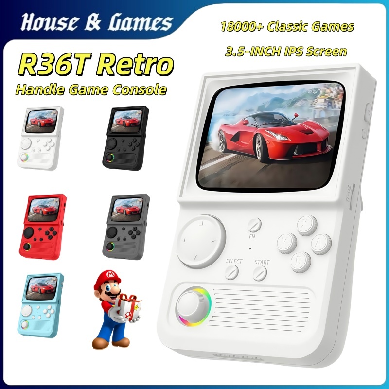 คอนโซลเกม R36T สามารถเชื่อมต่อ WiFi Double Online Game Handheld