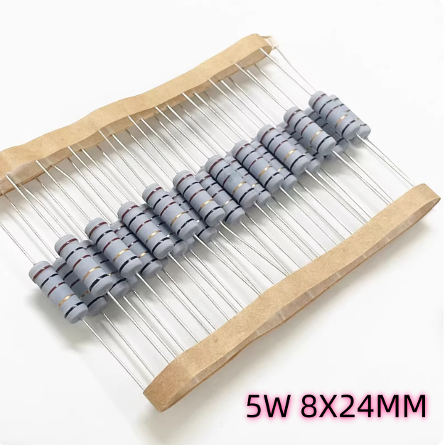 10PCS ฟิวส์ความต้านทานไขลาน 5W 0.1R-820R 0.15R 0.22R 0.27R 0.33R 0.39R 0.47R 0.5R 1R 1.5R 2R 2.2R 2.