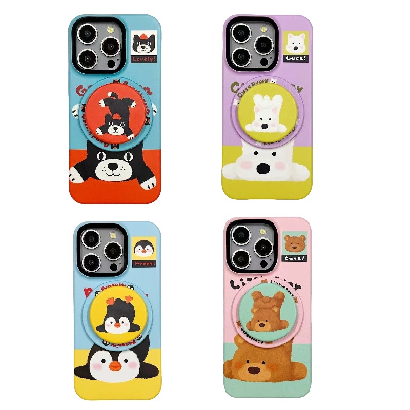 น่ารัก Girly โทรศัพท์ Grip 15plus 17air กรณีเหมาะสําหรับ iPhone 11 12promax 12 13 14 15 pro max กรณีปกหลัง 14promax 15pro 16 Pro max 17promax 16plus ปลอก