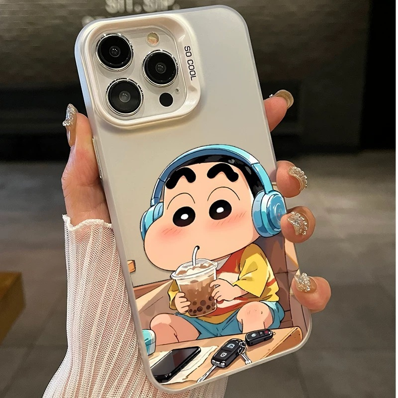 (ดินสอสี Xianxin) กรณี iPhone ป้องกันการตกวัสดุพีซีการ์ตูนน่ารักกรณีหมอนป้องกันกรณีสำหรับ iPhone 15 