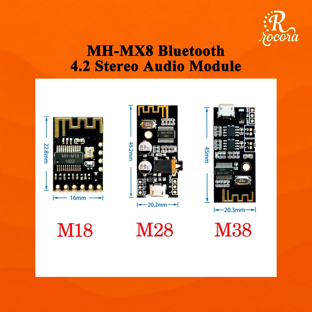 โมดูลเสียงบลูทูธ MH-MX8 4.2 สเตอริโอ คุณภาพสูง HIFI สำหรับ DIY ปรับแต่งลำโพงและเครื่องเสียงบ้าน