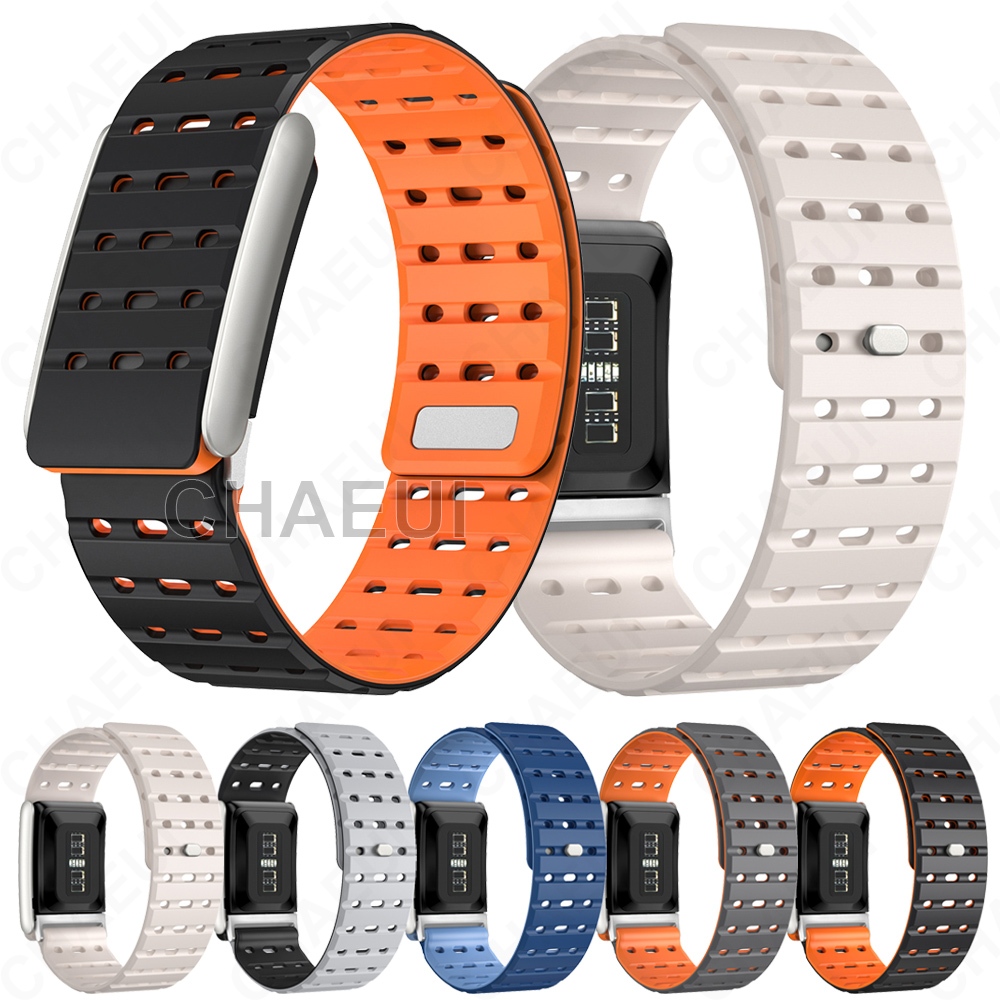 สายรัดซิลิโคนอุปกรณ์เสริมสร้อยข้อมือแม่เหล็กสําหรับ WHOOP 5.0 ONE PEAK LIFE MG