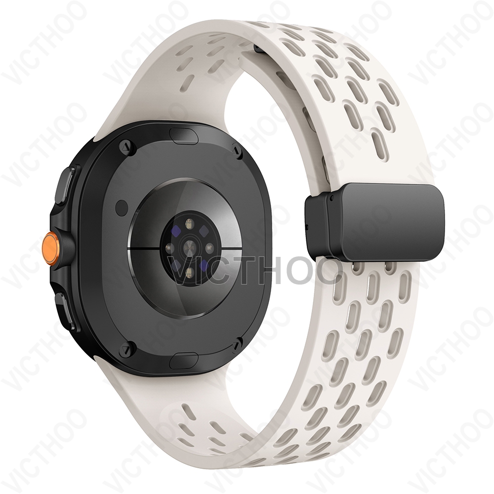 สายรัดข้อมือซิลิโคนสำหรับ Galaxy Watch 8 44mm 40mm Classic 46mm ราคา ถูกที่สุด ดีลบีเคเค แกลเลอรีภาพที่ 3