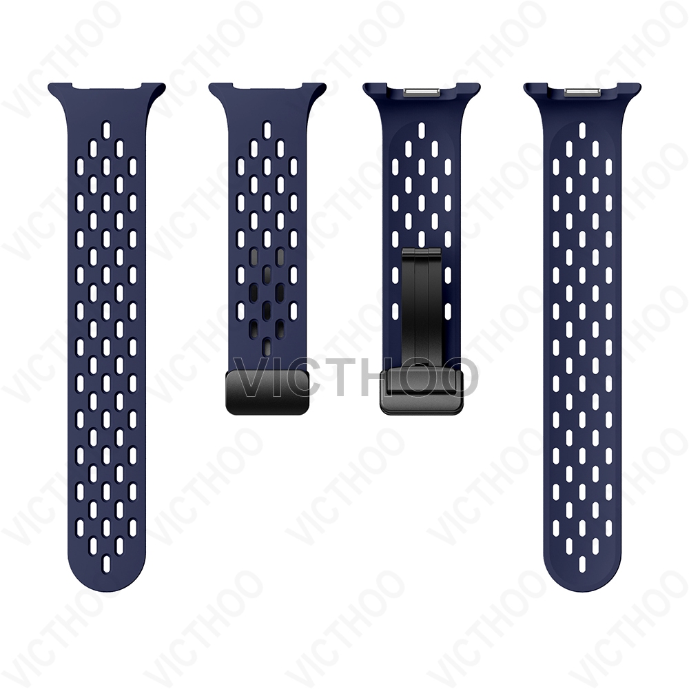 สายรัดข้อมือซิลิโคนสำหรับ Galaxy Watch 8 44mm 40mm Classic 46mm ราคา ถูกที่สุด ดีลบีเคเค แกลเลอรีภาพที่ 9