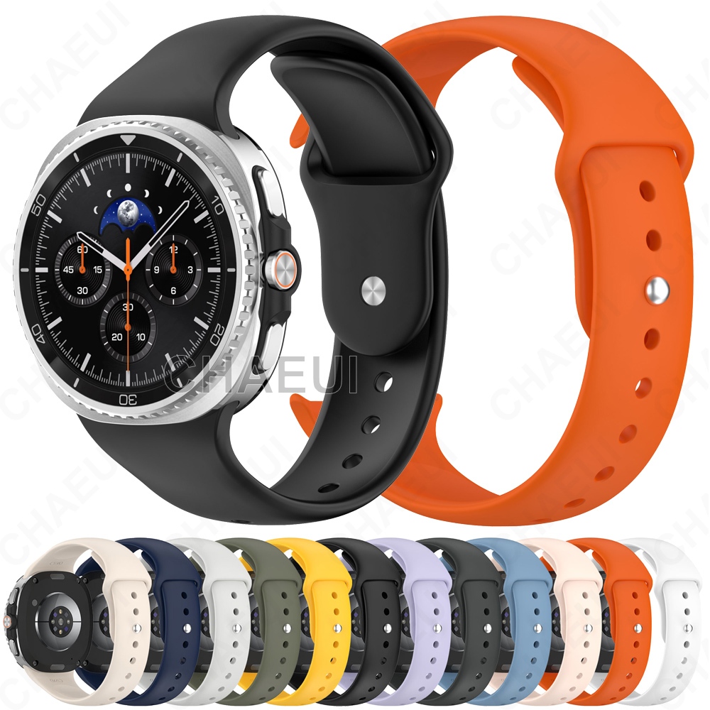 สร้อยข้อมือซิลิโคนสายคล้องคอกีฬาห่วงอุปกรณ์เสริมสําหรับ Galaxy Watch 9 8 44mm 40mm Classic 46mm