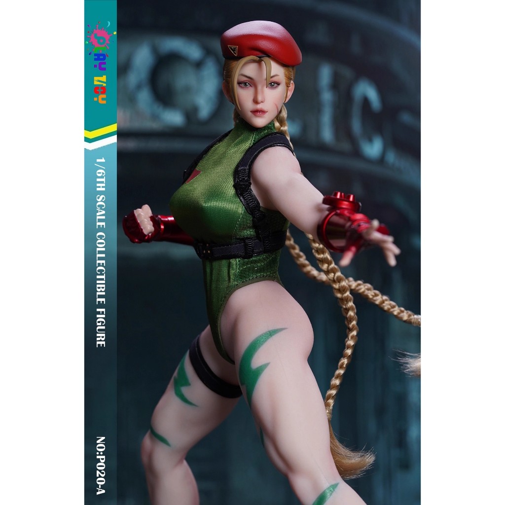 "PLAY TOY 1/6 P020 นักรบต่อสู้หญิง Street Fighter Cammy Action Figure"