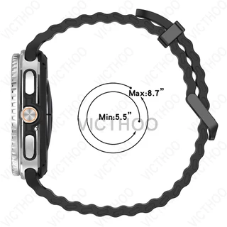 สายรัดข้อมือซิลิโคนหายอาย Loop สายรัดนาฬิกาอุปกรณ์เสริมสำหรับ Galaxy Watch 8 44mm 40mm Classic 46mm