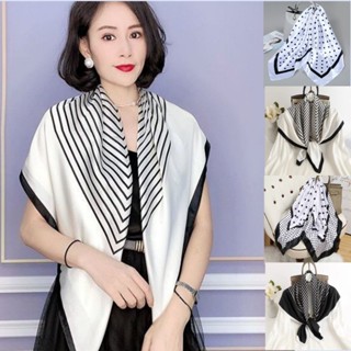 90 ซม. x90 ซม. ผ้าพันคอที่ทันสมัยและหลากหลาย, ผ้าพันคอไหม, ผ…