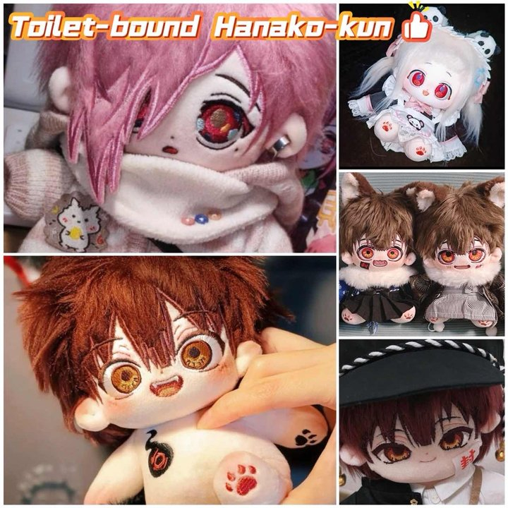 20 ซม.Toilet-bound Hanako-kun Mitsuba Yashiro Nene ตุ๊กตาตุ๊กตาผ้าฝ้ายการ์ตูนแต่งตัวหมอนนุ่มคอสเพลย์รูปของขวัญ