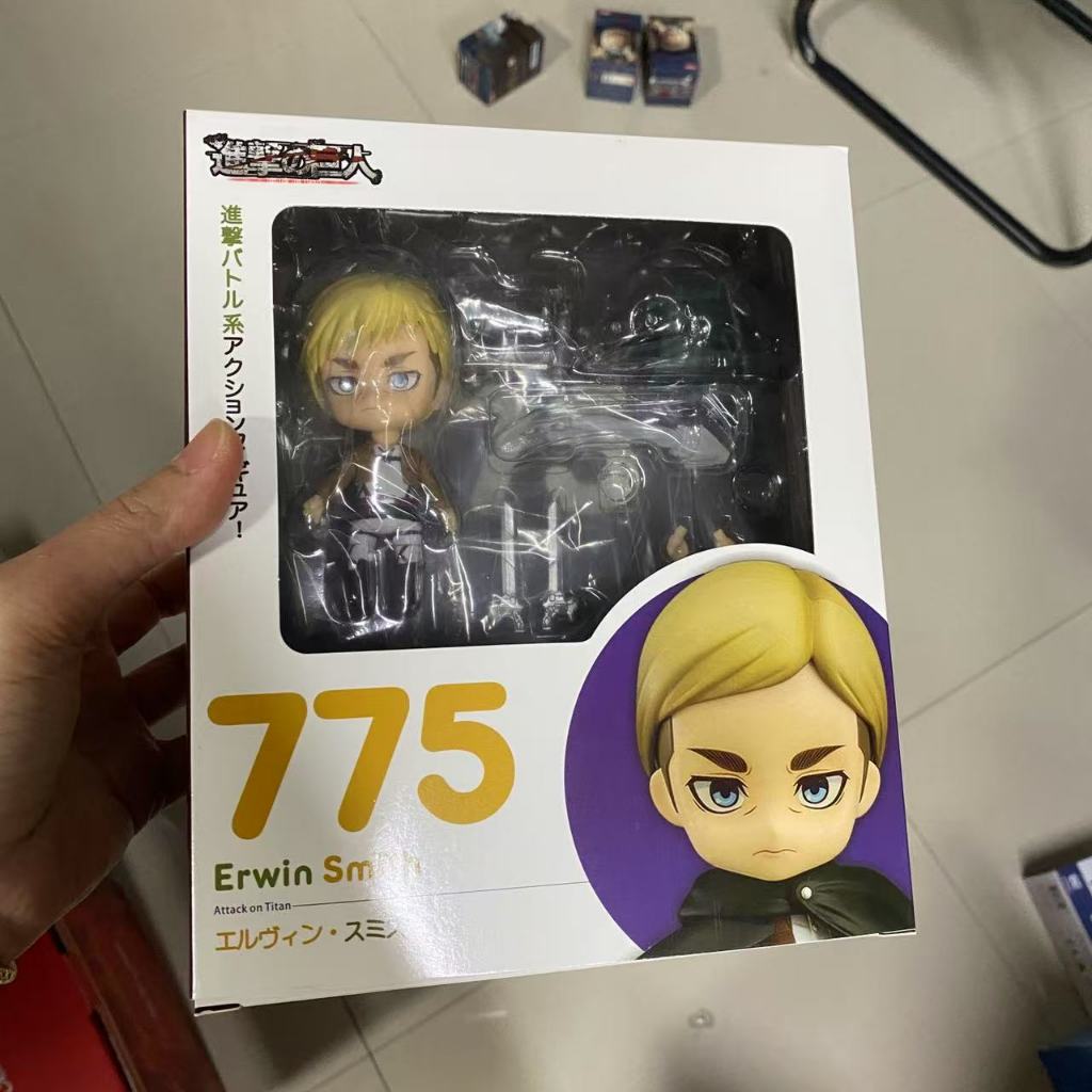 โจมตีไททัน เนนโดรอยด์ #775 Erwin Smith Shingeki no Kyojin 1123# Hange Zoe PVC Action Figure
