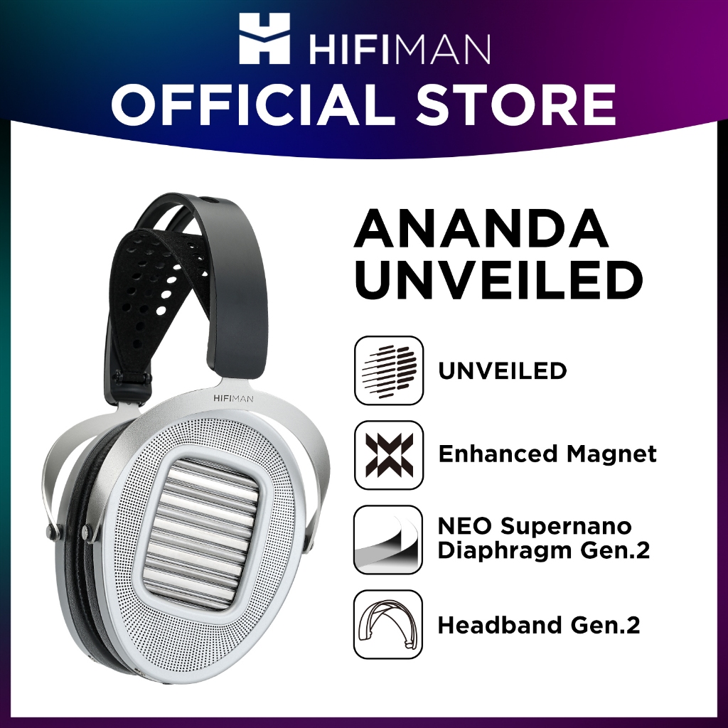 HIFIMAN ANANDA UNVEILED หูฟังขนาดเต็มแบบเปิดด้านหลังพร้อมแม่เหล็กที่ได้รับการปรับปรุง