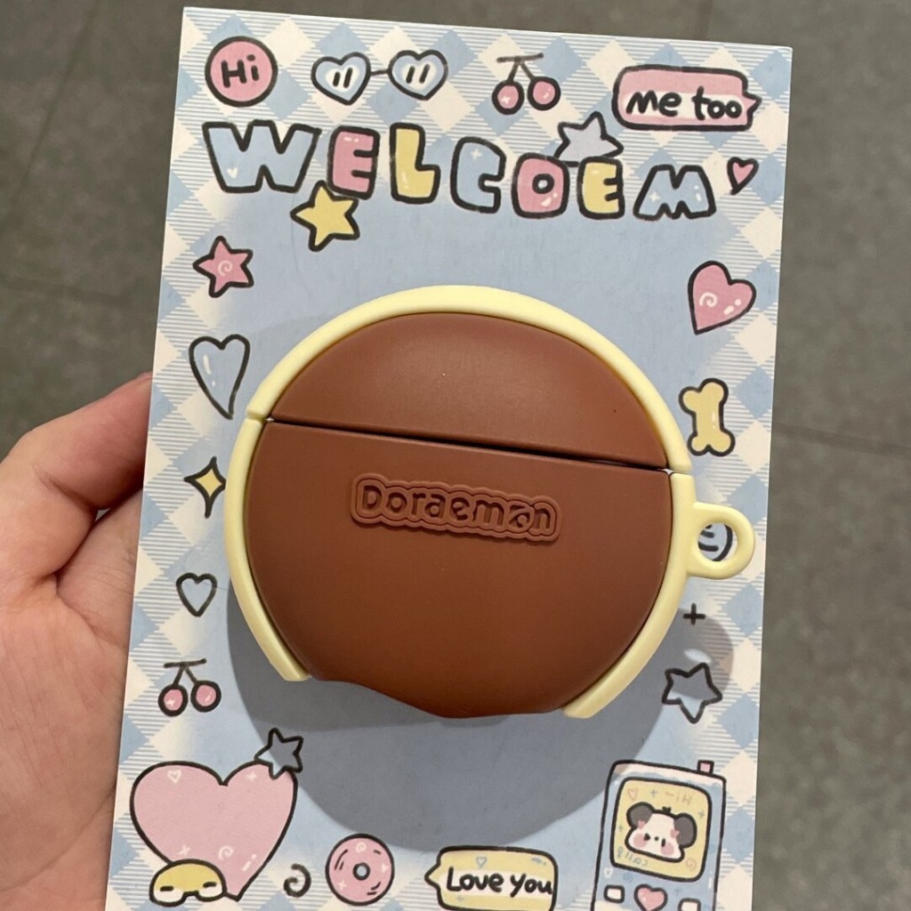 Doraemon Causeway Burner สําหรับ AirPods 1/2/3/4 รุ่นหูฟังใช้งานร่วมกับ AirPods Pro 2/3 รุ่นหูฟังบลูทูธฝาครอบป้องกันซิลิโคนอ่อนนุ่ม Anti Drop